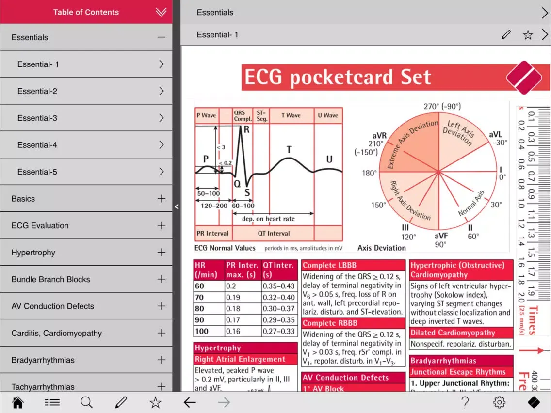 ECG pocketcards iPad 应用截图