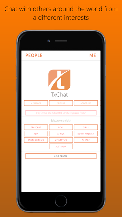 Скриншоты TxChat - free chat rooms