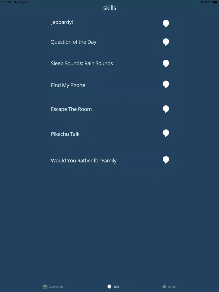 App for Echo Dot Devices iPad  Screenshots