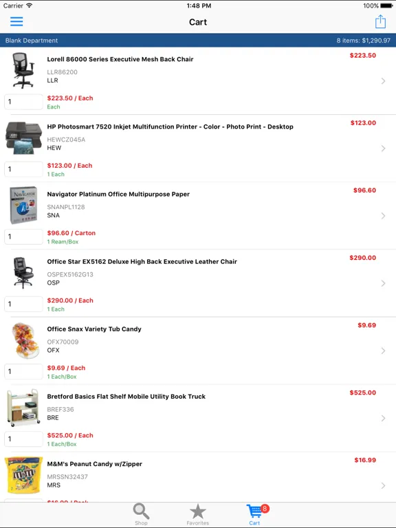 تصاویر OfficeShopper Mobile Commerce iPad 