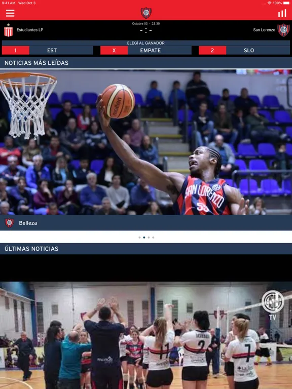 C.A. San Lorenzo de Almagro iPad  Ekran Görüntüleri