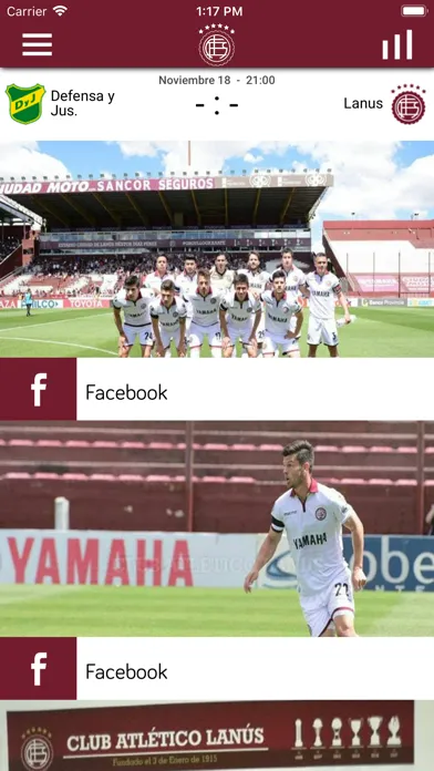 Captures d'écran de Club Atlético Lanús
