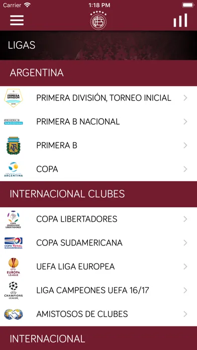 Captures d'écran de Club Atlético Lanús
