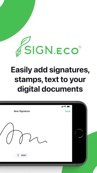 Tangkapan skrin Sign Eco Digital Signature App