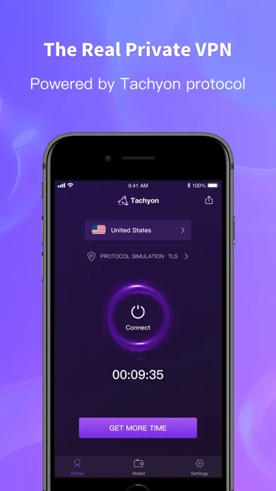 Tangkapan skrin Tachyon VPN - Private Proxy