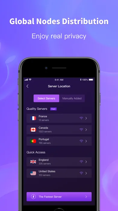 Tangkapan skrin Tachyon VPN - Private Proxy