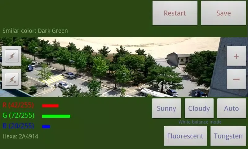 Tangkapan layar Color picker (Real time)