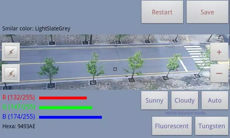 Tangkapan layar Color picker (Real time)
