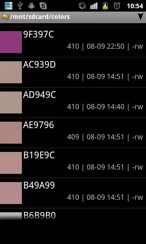 Tangkapan layar Color picker (Real time)
