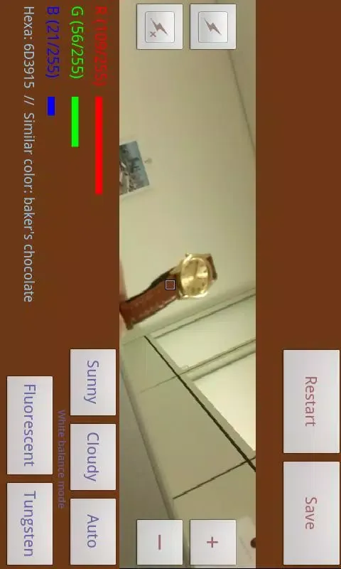 Tangkapan layar Color picker (Real time)