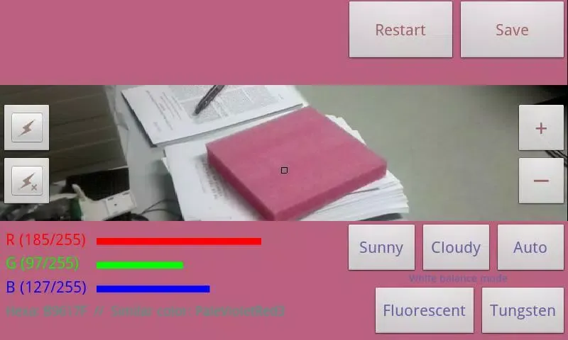 Tangkapan layar Color picker (Real time)