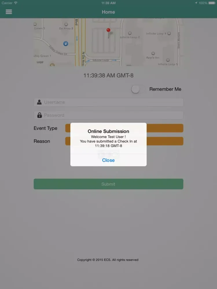 Mobittend iPad  스크린샷
