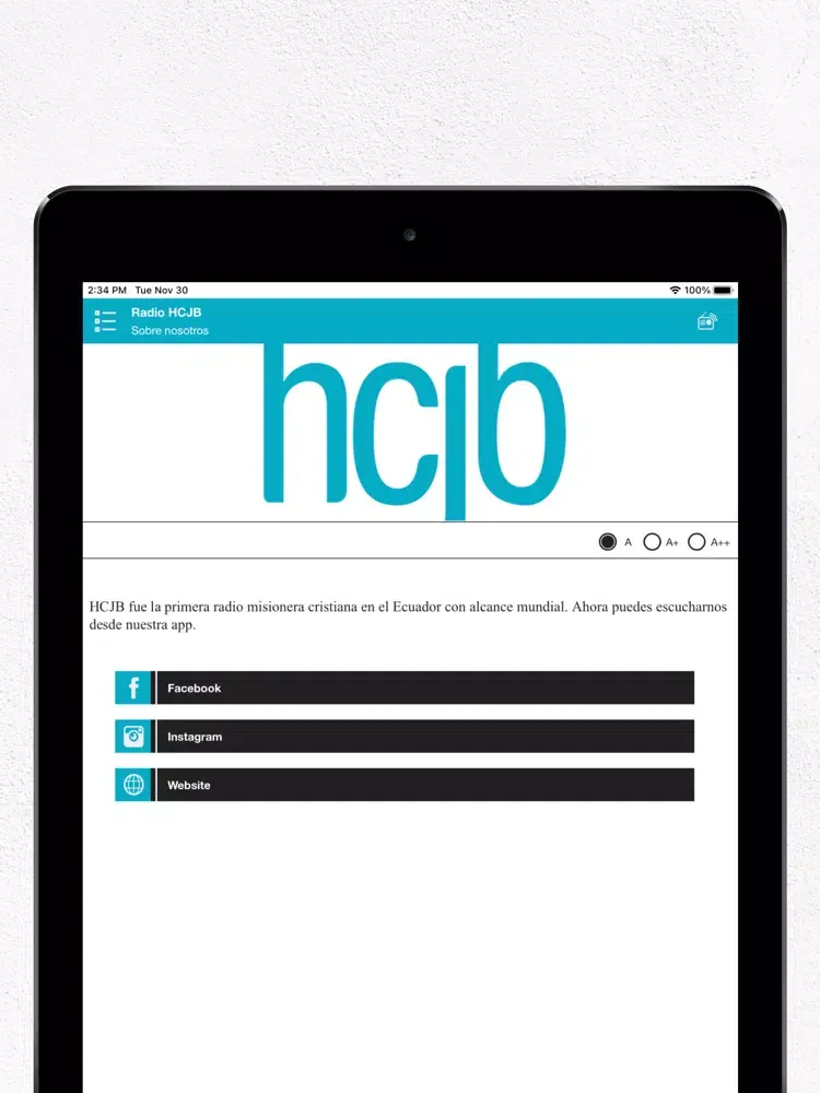 تصاویر Radio HCJB iPad 
