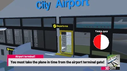 Capturas de tela do Airport 3D Game - Titanic City