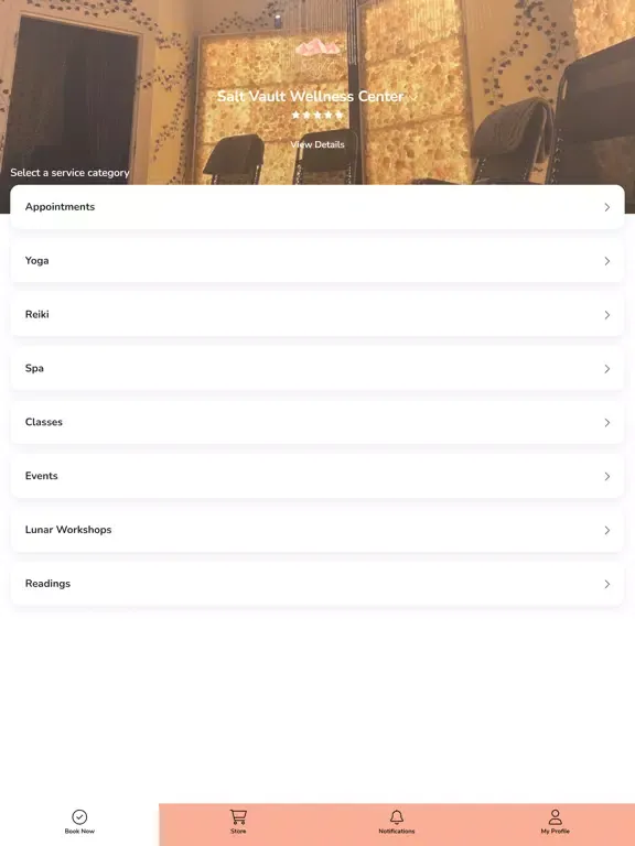 Salt Vault Wellness Center iPad 应用截图