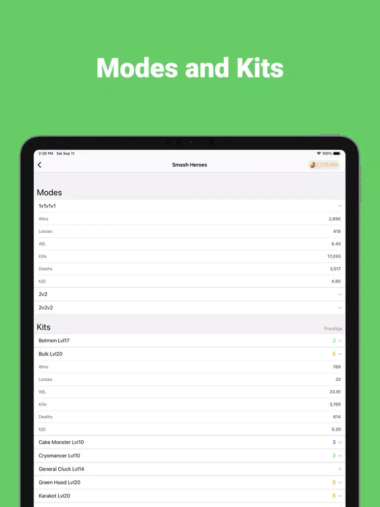 Hypickle - Hypixel Stats iPad  Screenshots