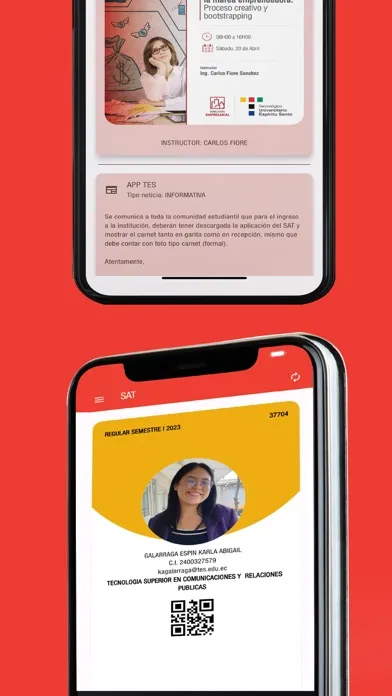 Capturas de pantalla de Sistema Académico TES