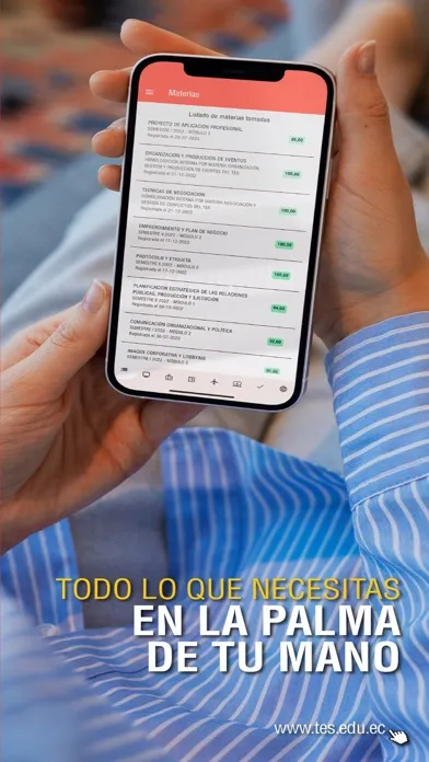 Capturas de pantalla de Sistema Académico TES