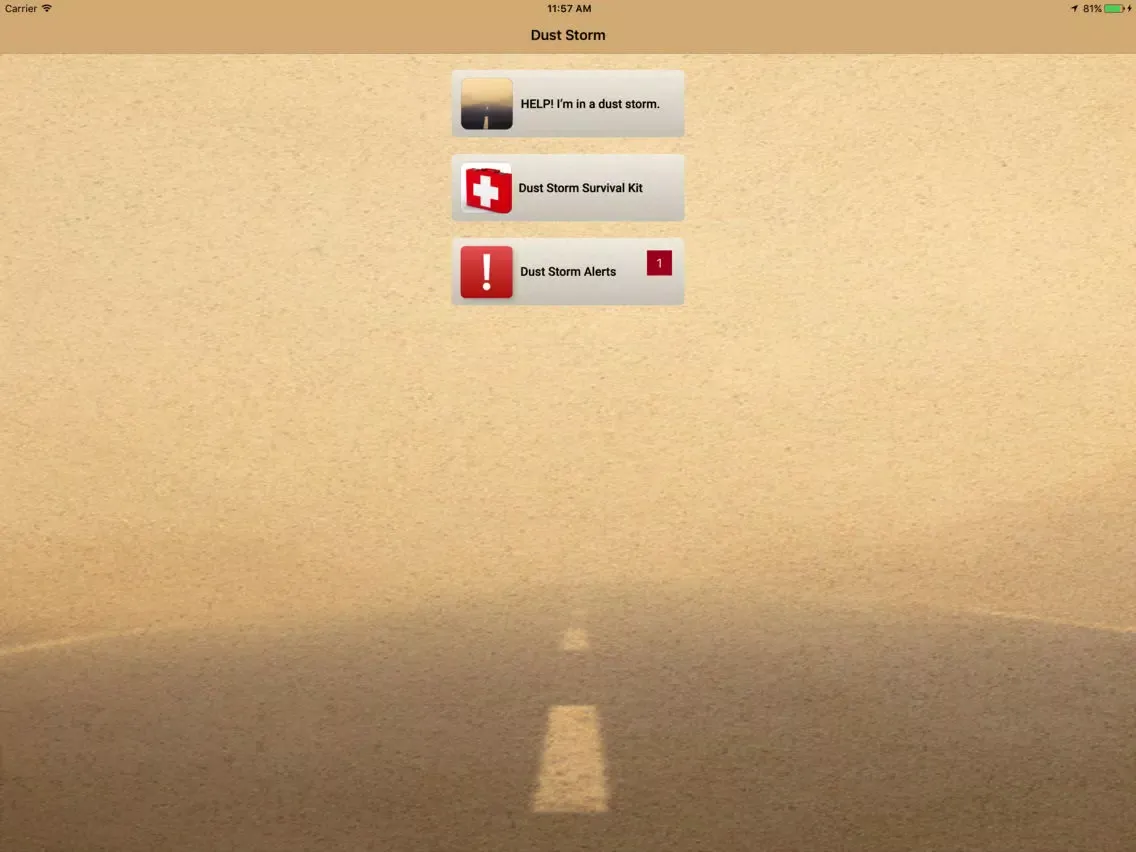 Ảnh chụp màn hình của Dust Storm iPad 