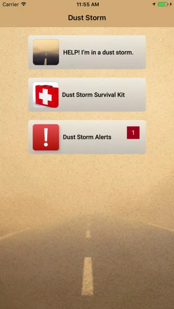 Ảnh chụp màn hình của Dust Storm
