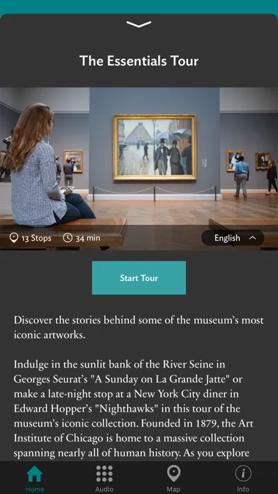 Ảnh chụp màn hình của Art Institute of Chicago App