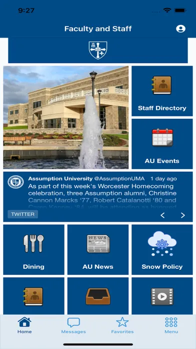 Tangkapan layar Assumption University Mobile