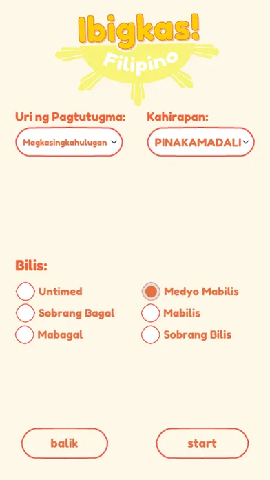Captures d'écran de Ibigkas! Filipino