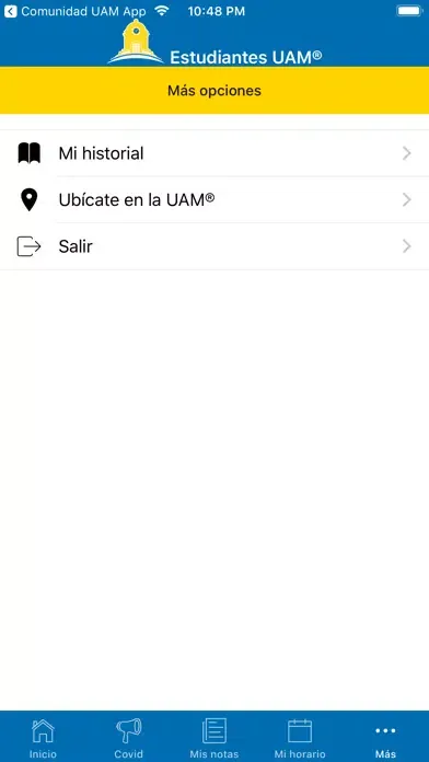 Estudiantes UAM App Screenshots