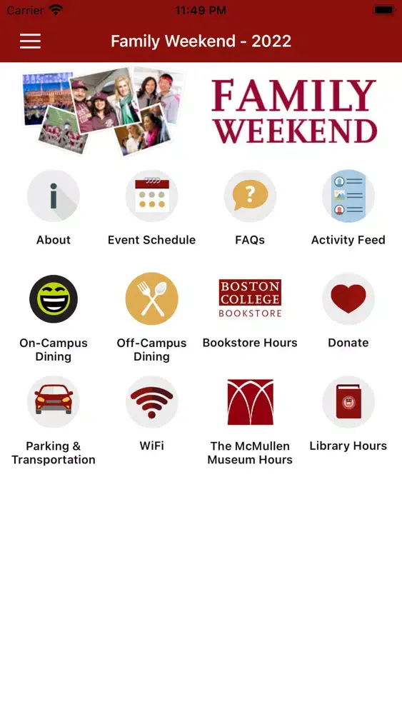 Boston College Alumni Events Screenshots