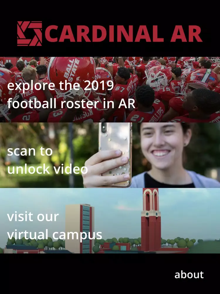 Tangkapan skrin Cardinal AR - Ball State iPad 