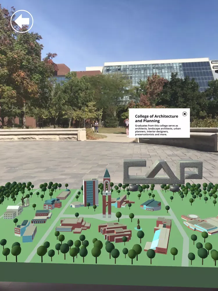 Tangkapan skrin Cardinal AR - Ball State iPad 
