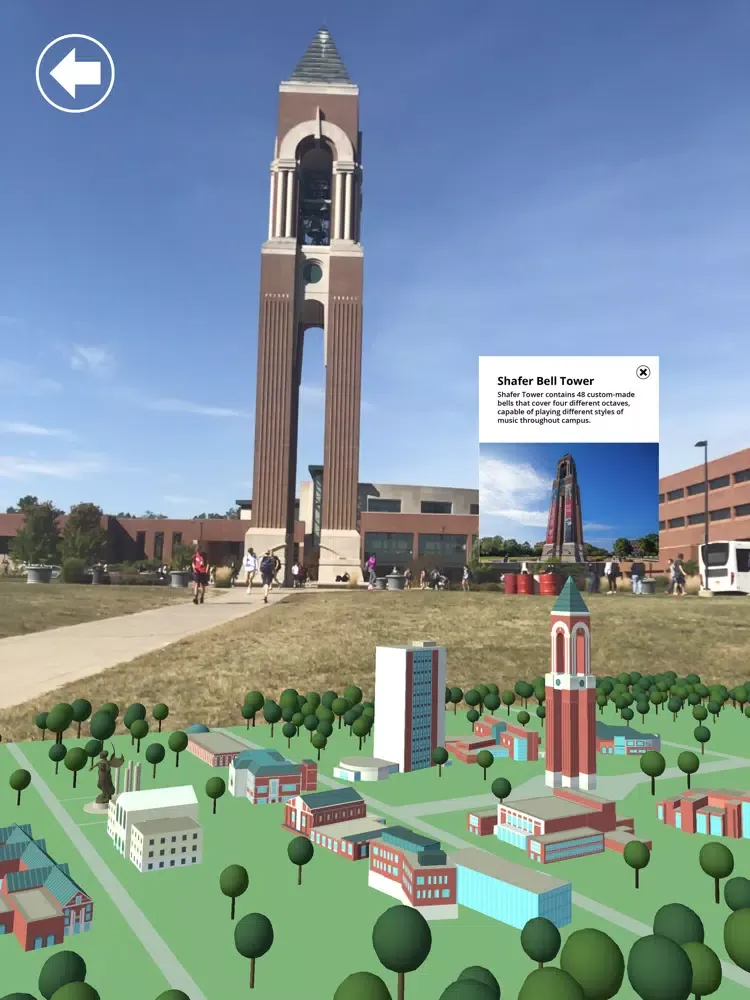 Tangkapan skrin Cardinal AR - Ball State iPad 