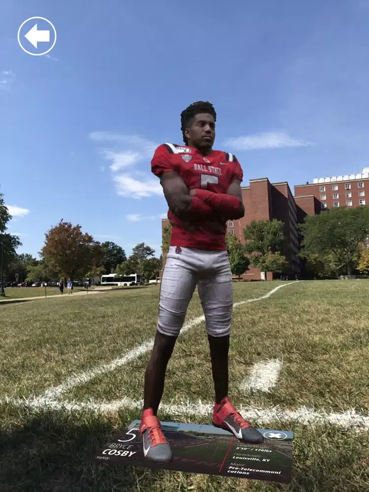 Tangkapan skrin Cardinal AR - Ball State iPad 