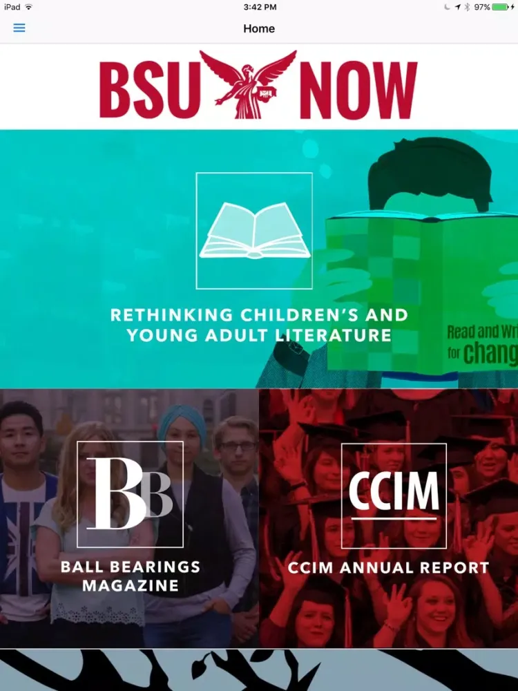 Ảnh chụp màn hình của BSU Now iPad 