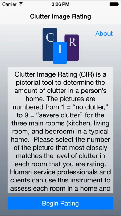 Clutter Image Rating Screenshots