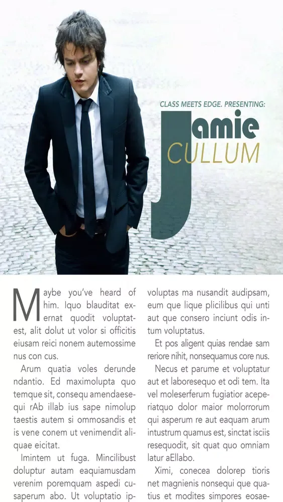 Capturas de tela do Design 388 Magazine
