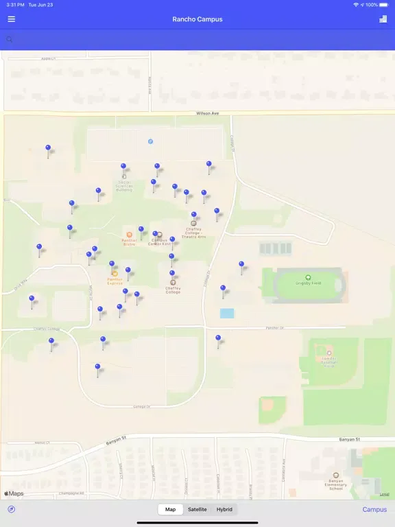 Chaffey College Mobile iPad  Screenshots