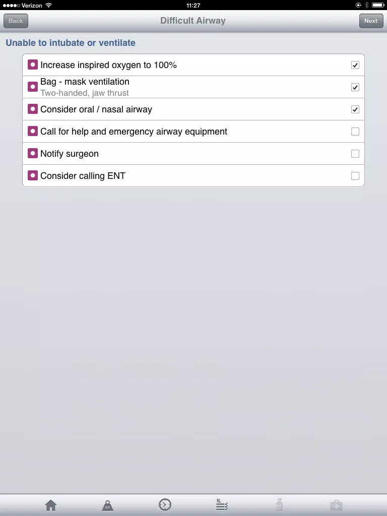 تصاویر Pediatric Critical Events Checklist iPad 