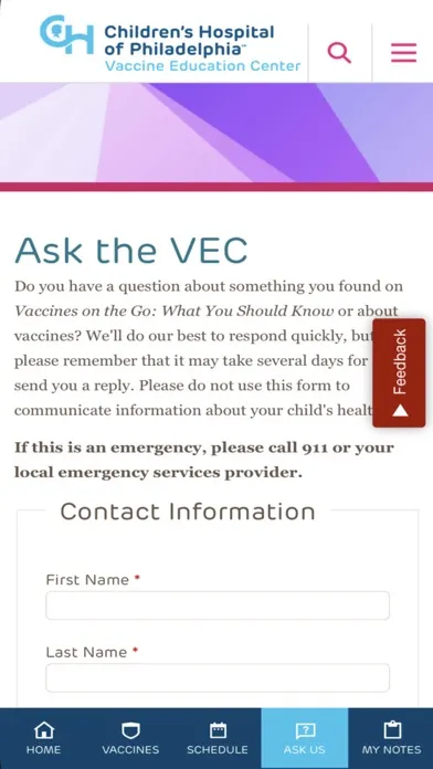 Vaccines on the Go Screenshots