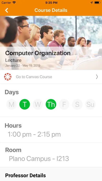 Zrzuty ekranu Collin College Mobile