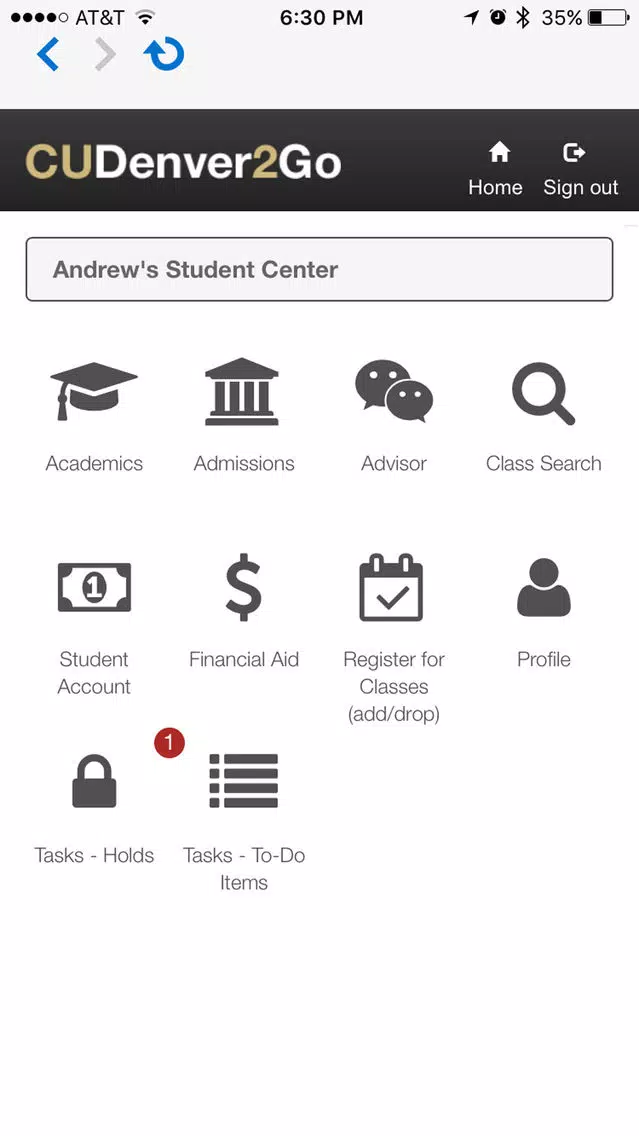 CUDenver2Go 스크린샷