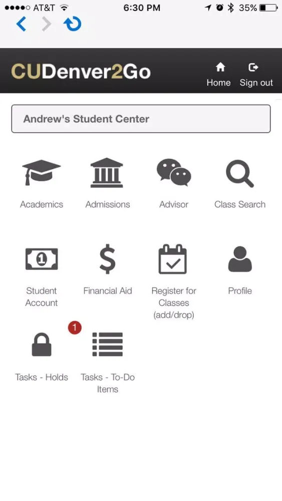 CUDenver2Go 스크린샷