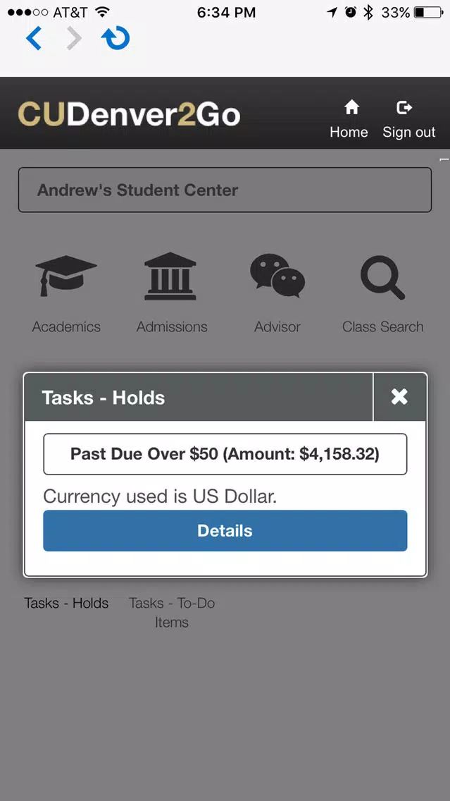CUDenver2Go 스크린샷