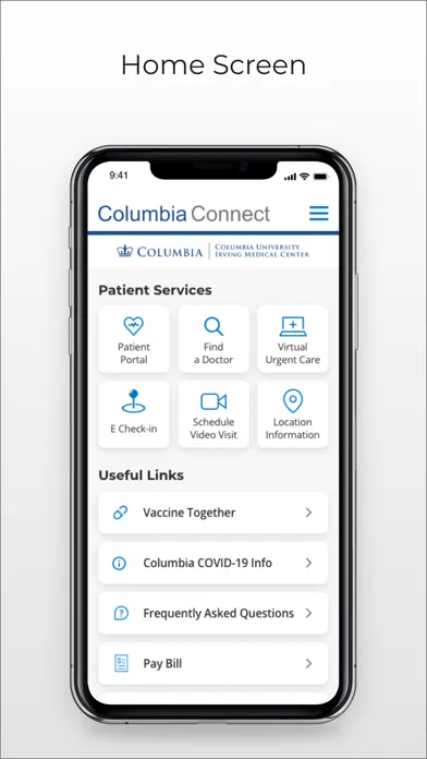 Columbia Connect App Ekran Görüntüleri