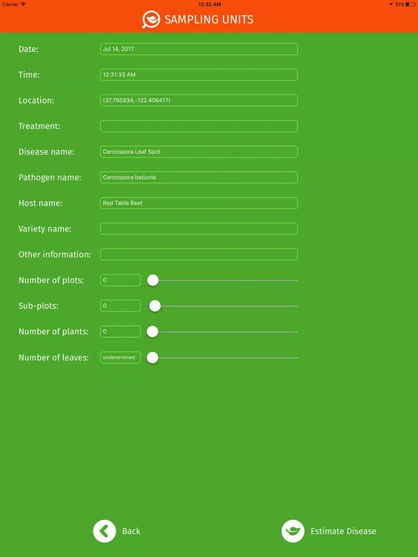 Estimate – disease severity iPad  سکرین شاٹس