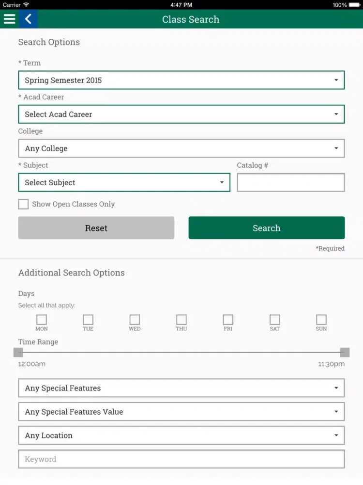 Zrzuty ekranu myCSU Mobile iPad 