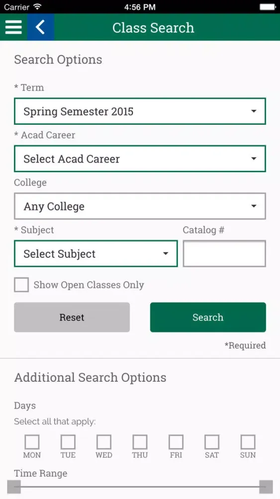 Zrzuty ekranu myCSU Mobile
