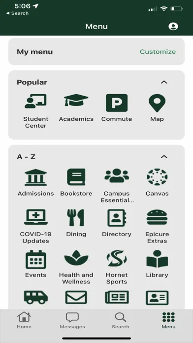 Zrzuty ekranu Sacramento State Mobile