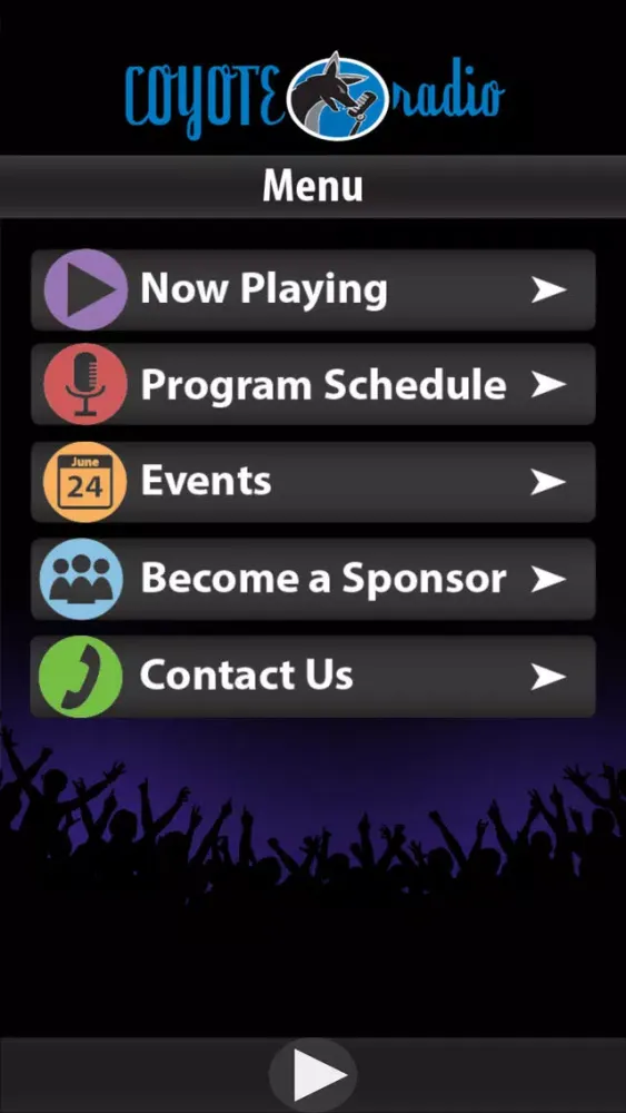 Coyote Radio سکرین شاٹس