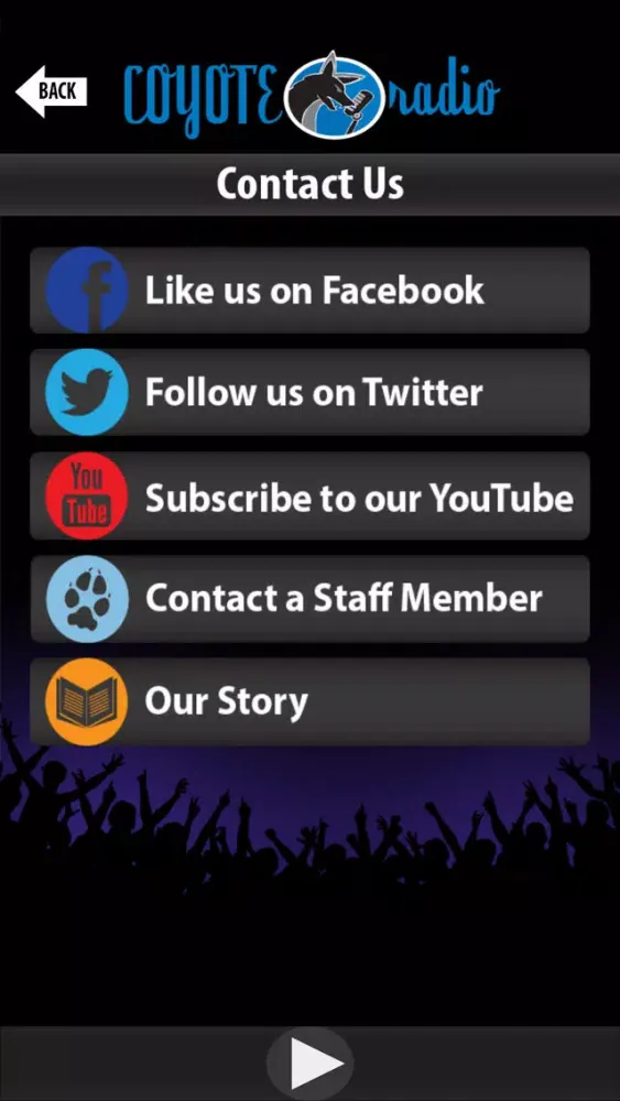 Coyote Radio سکرین شاٹس